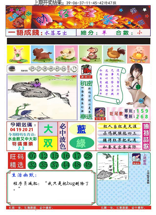 澳门财经宝鉴 第196期
