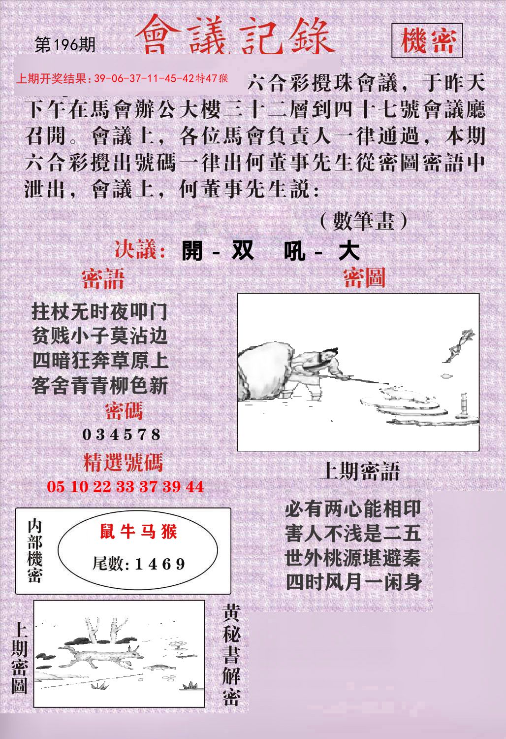 会议记录 第196期
