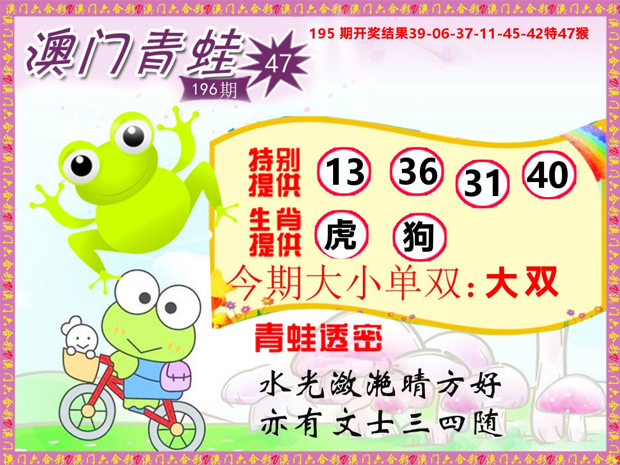 青蛙系列47 第196期