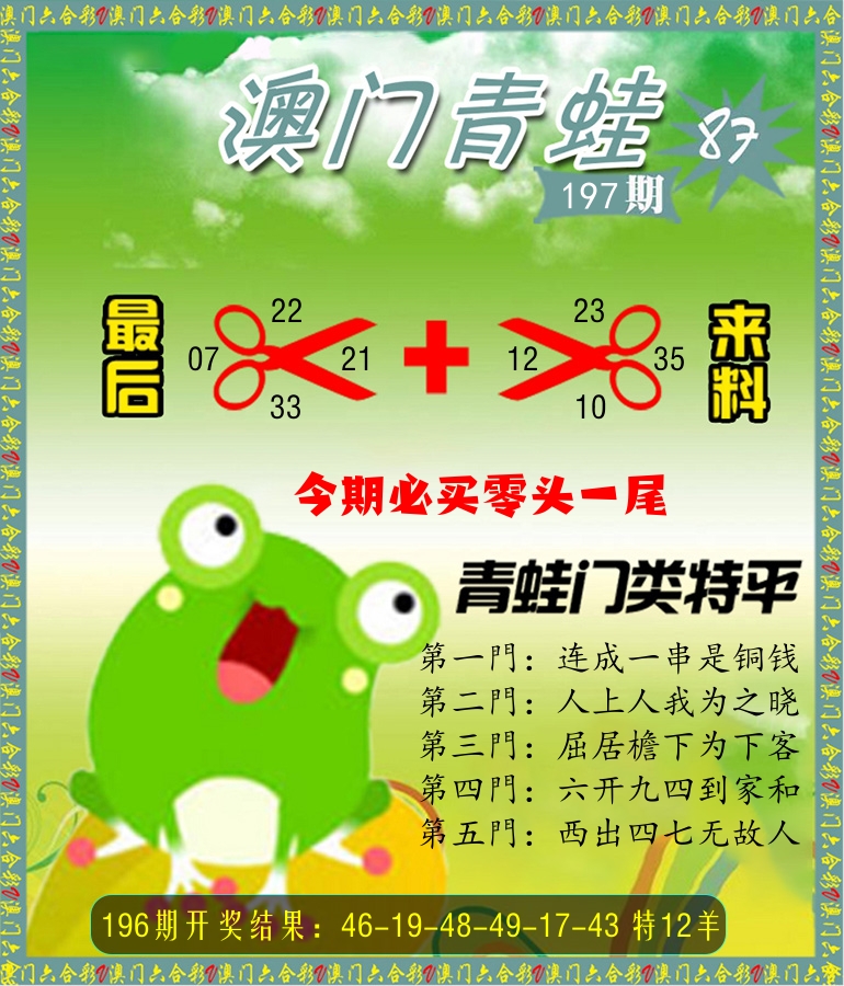 青蛙系列87 第197期