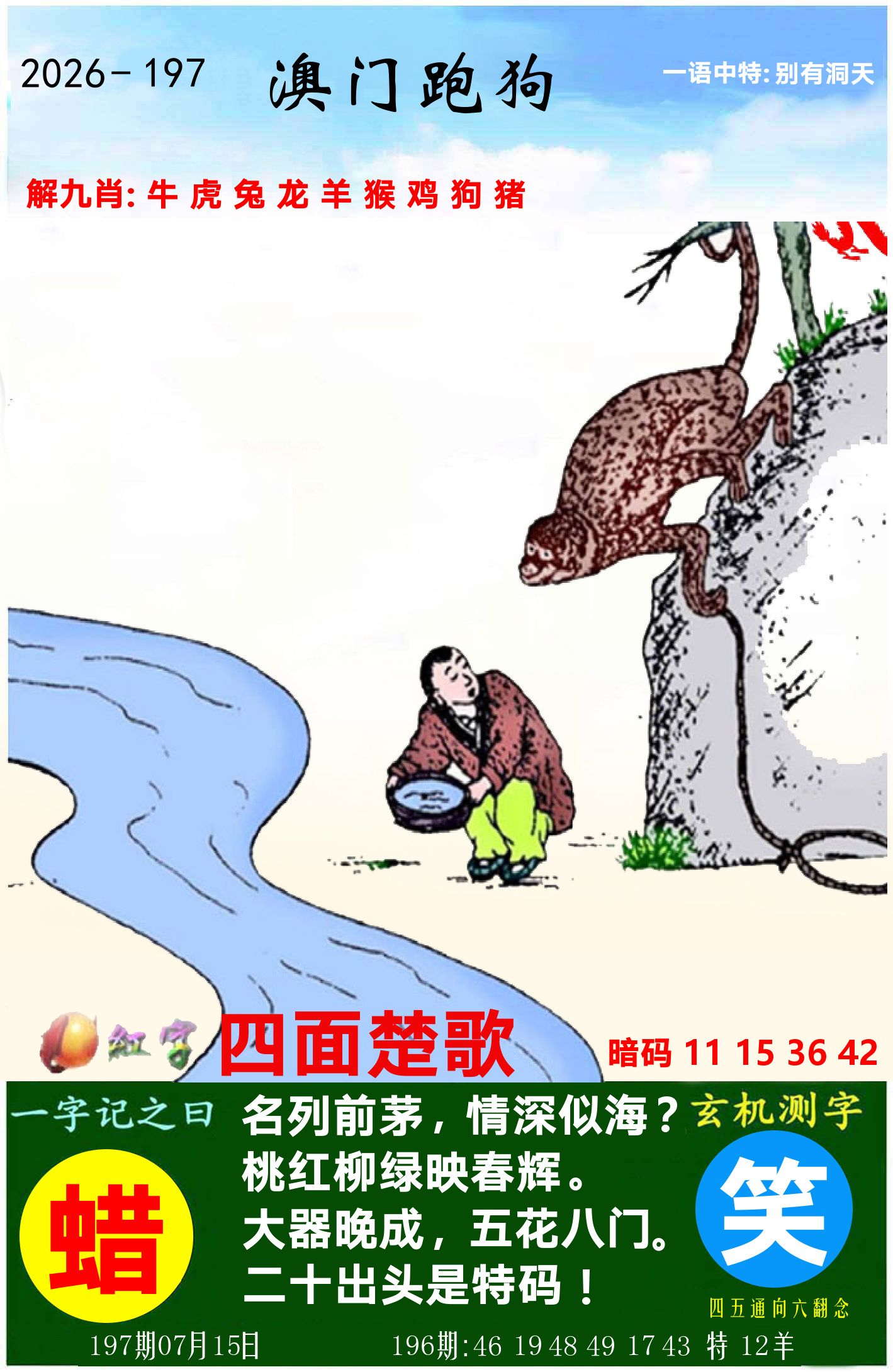 澳门跑狗图 第197期