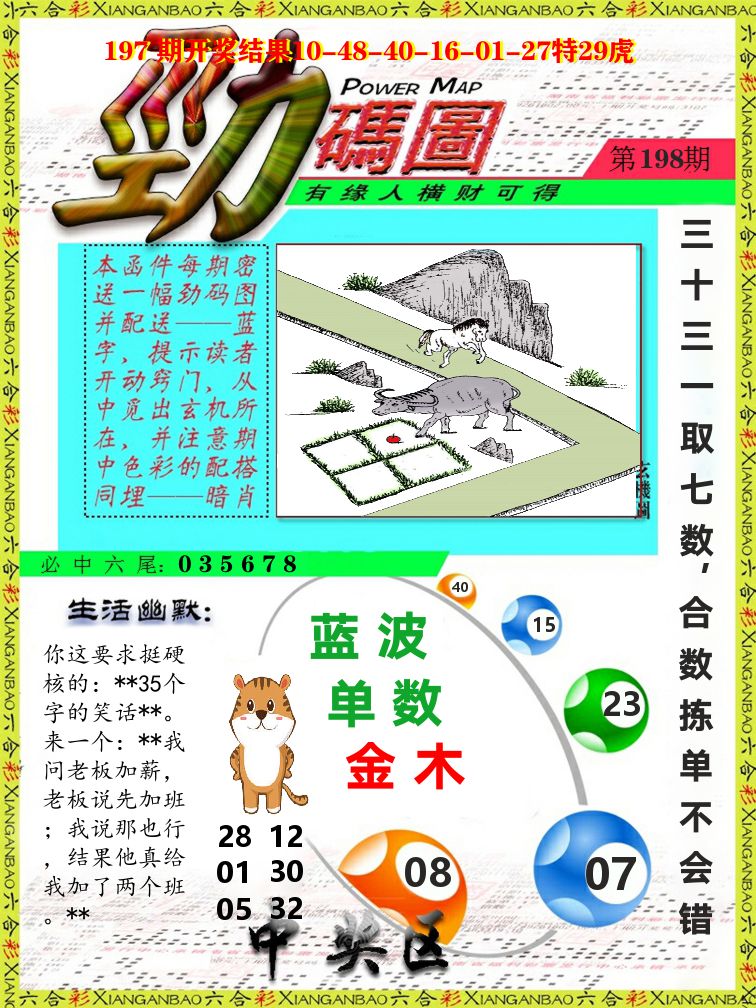 劲码图 第198期