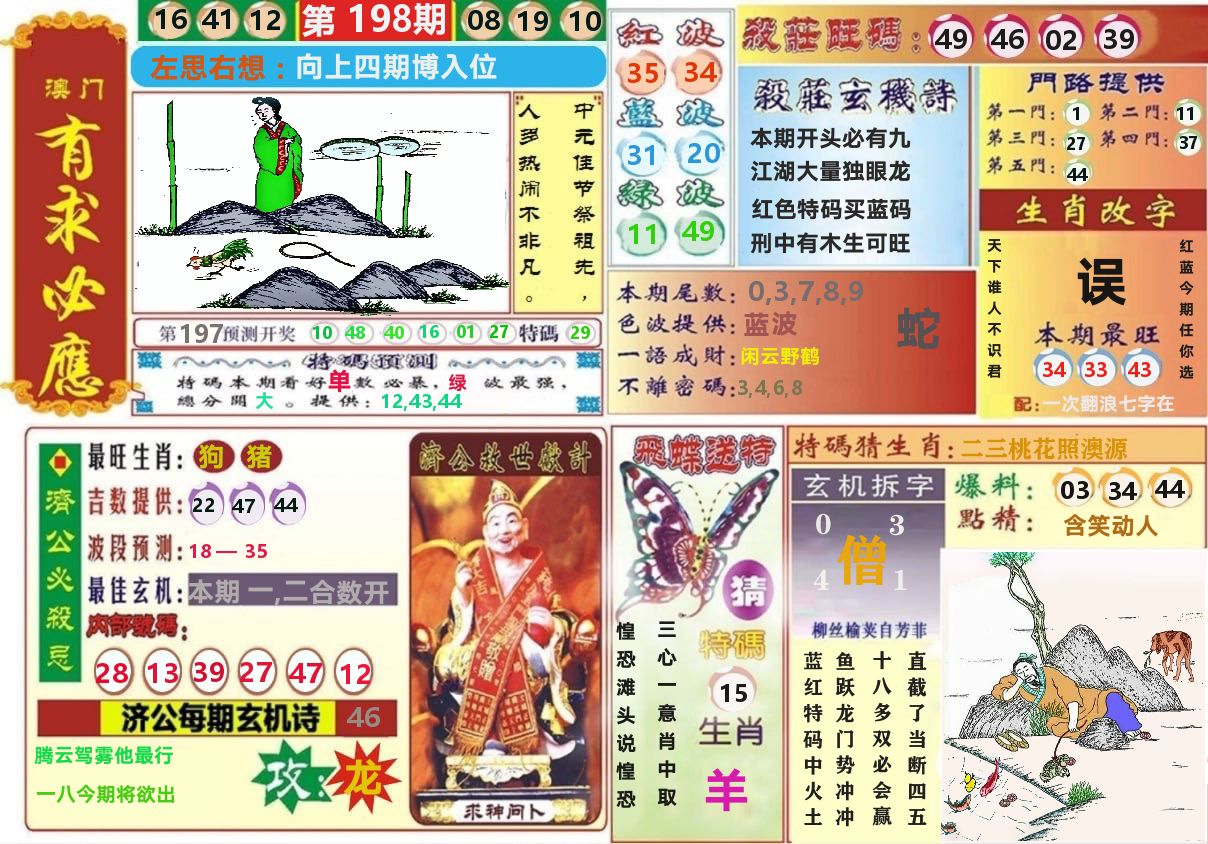 澳门有求必应 第198期