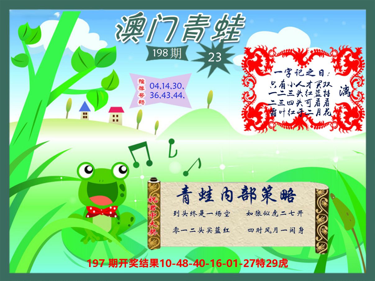 青蛙系列23 第198期
