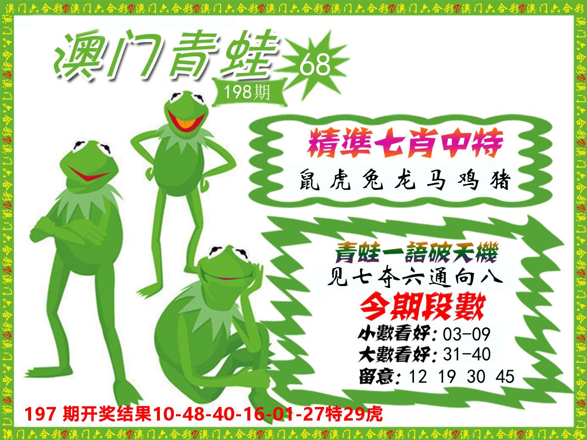 青蛙系列68 第198期