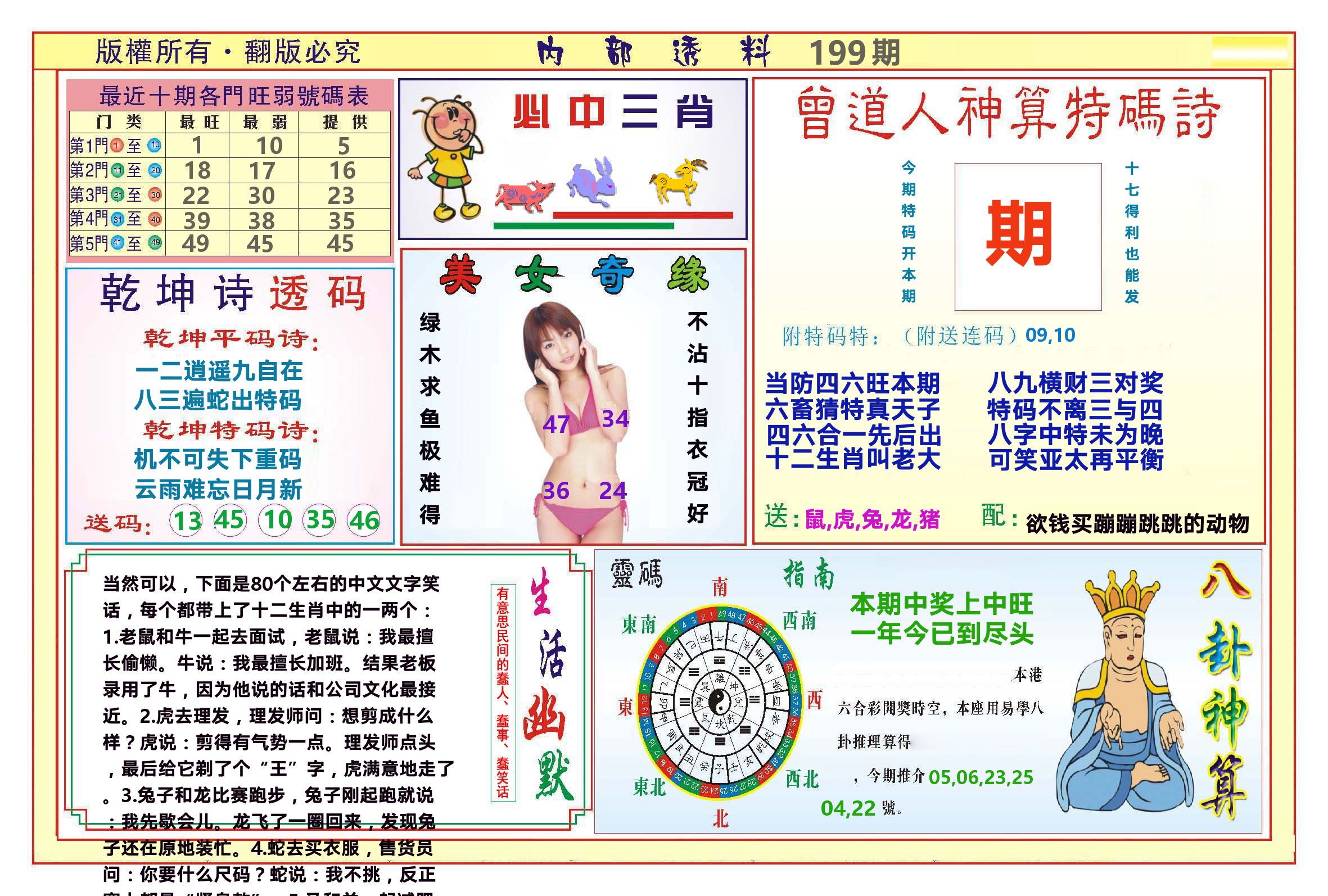 澳门内部透料B 第199期