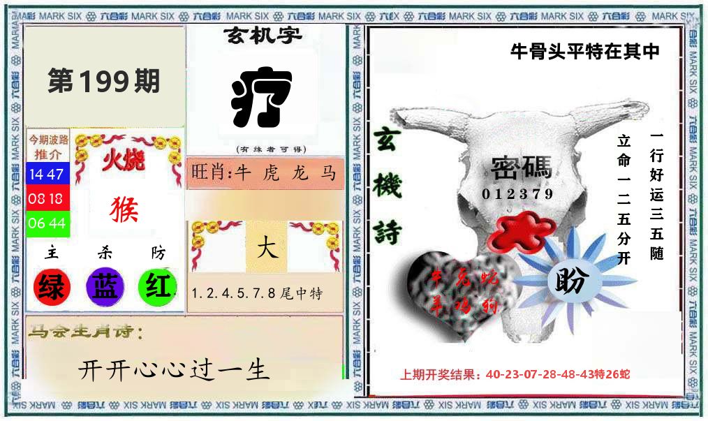 牛骨玄机 第199期