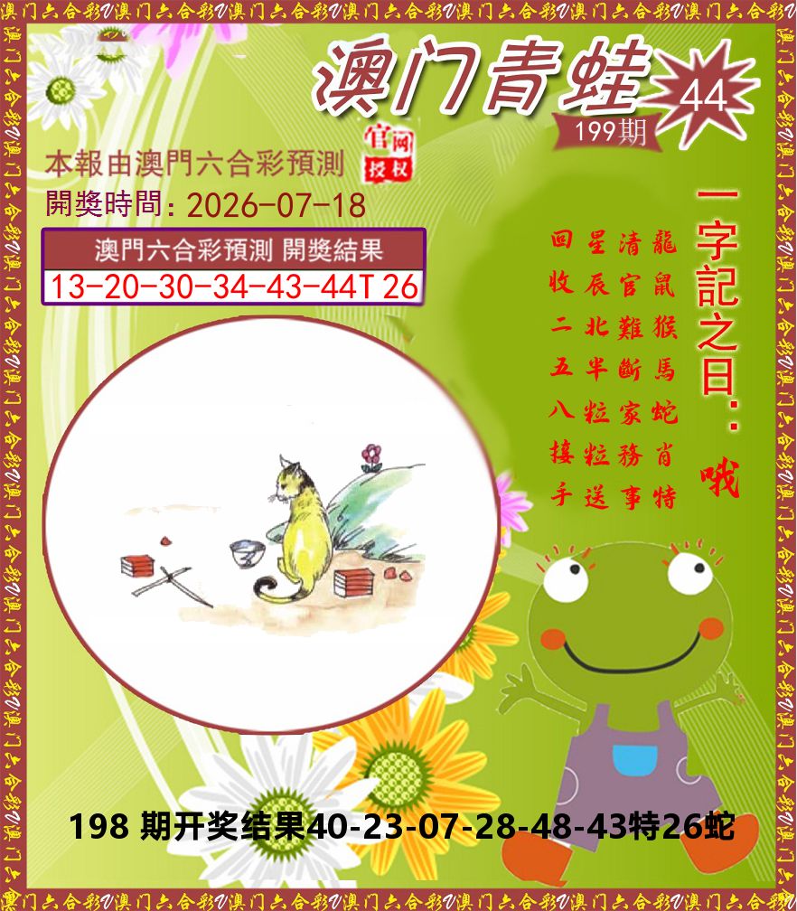 青蛙系列44 第199期