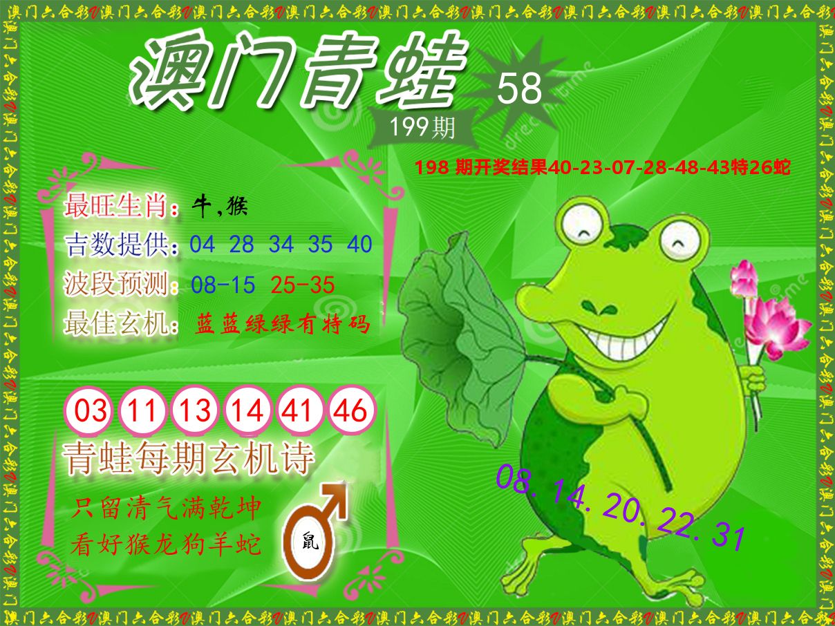 青蛙系列58 第199期