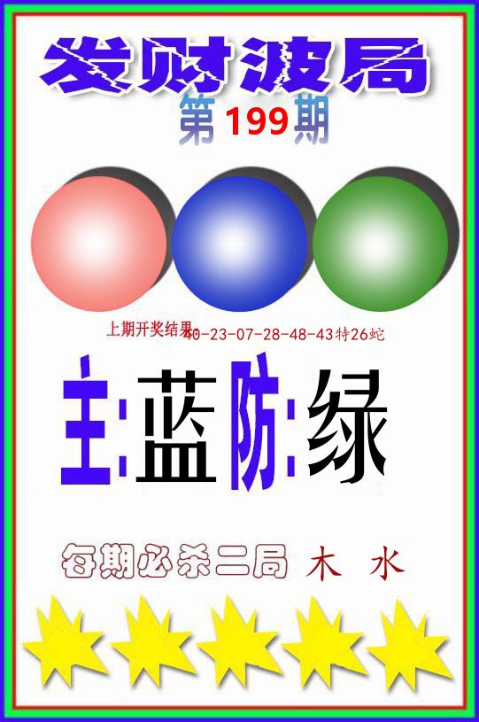 发财波局 第199期