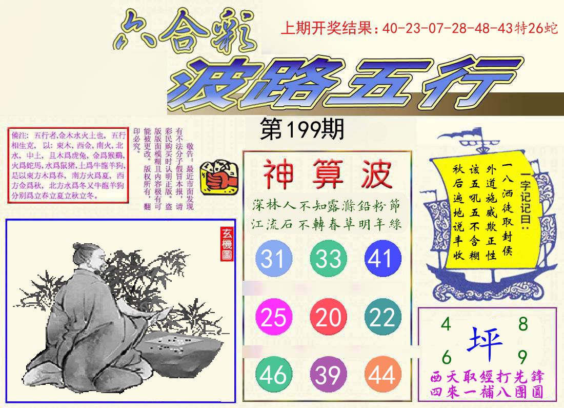 波路五行 第199期