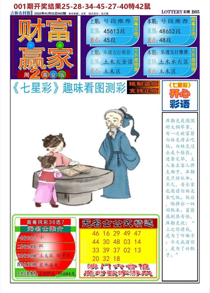 七星彩图A 第2期