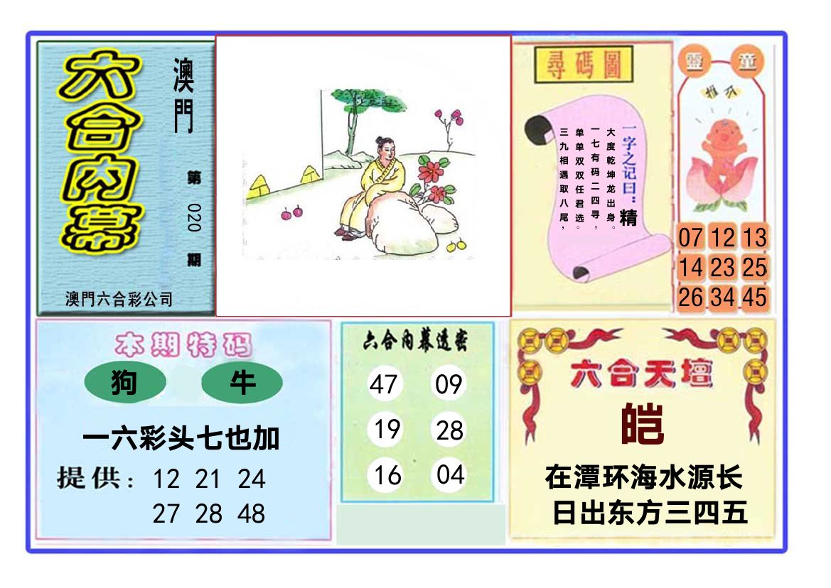 六合内幕 第20期
