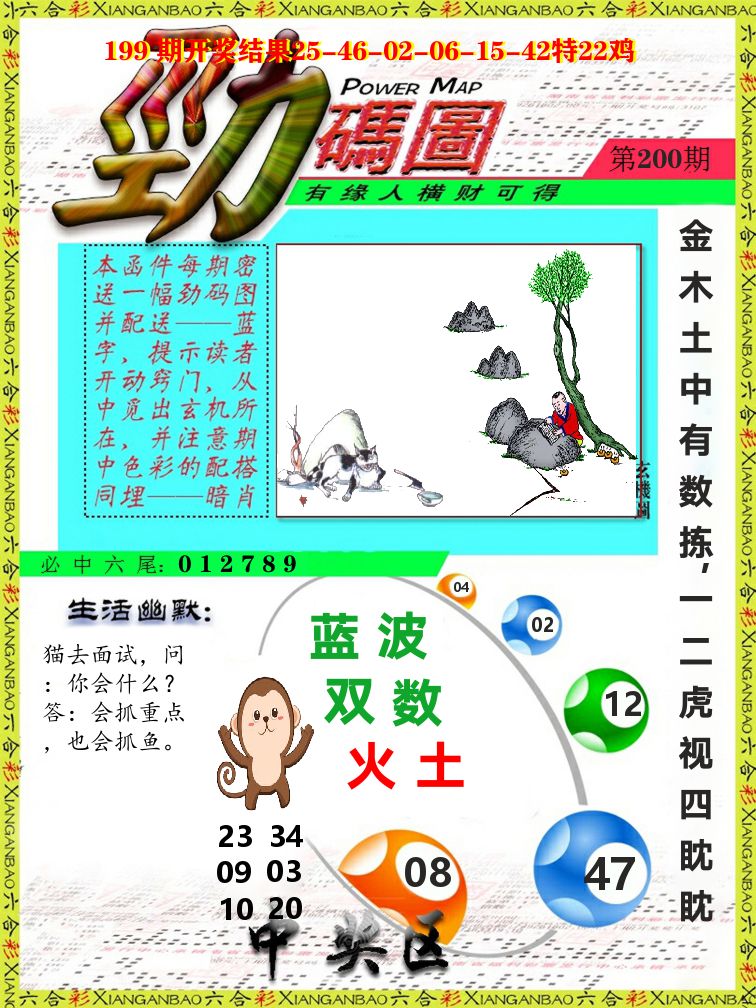劲码图 第200期