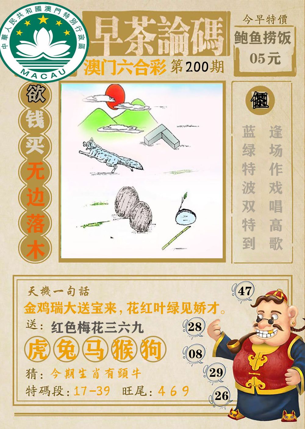 早茶论码 第200期