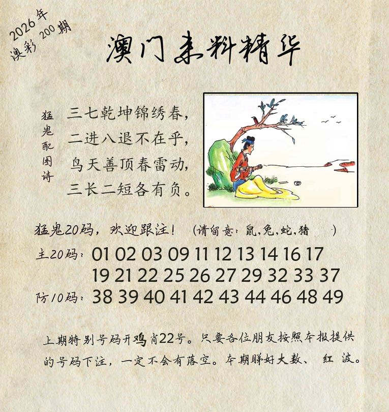 精华来料 第200期