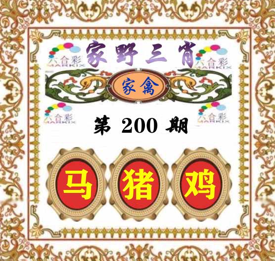 家野三肖 第200期
