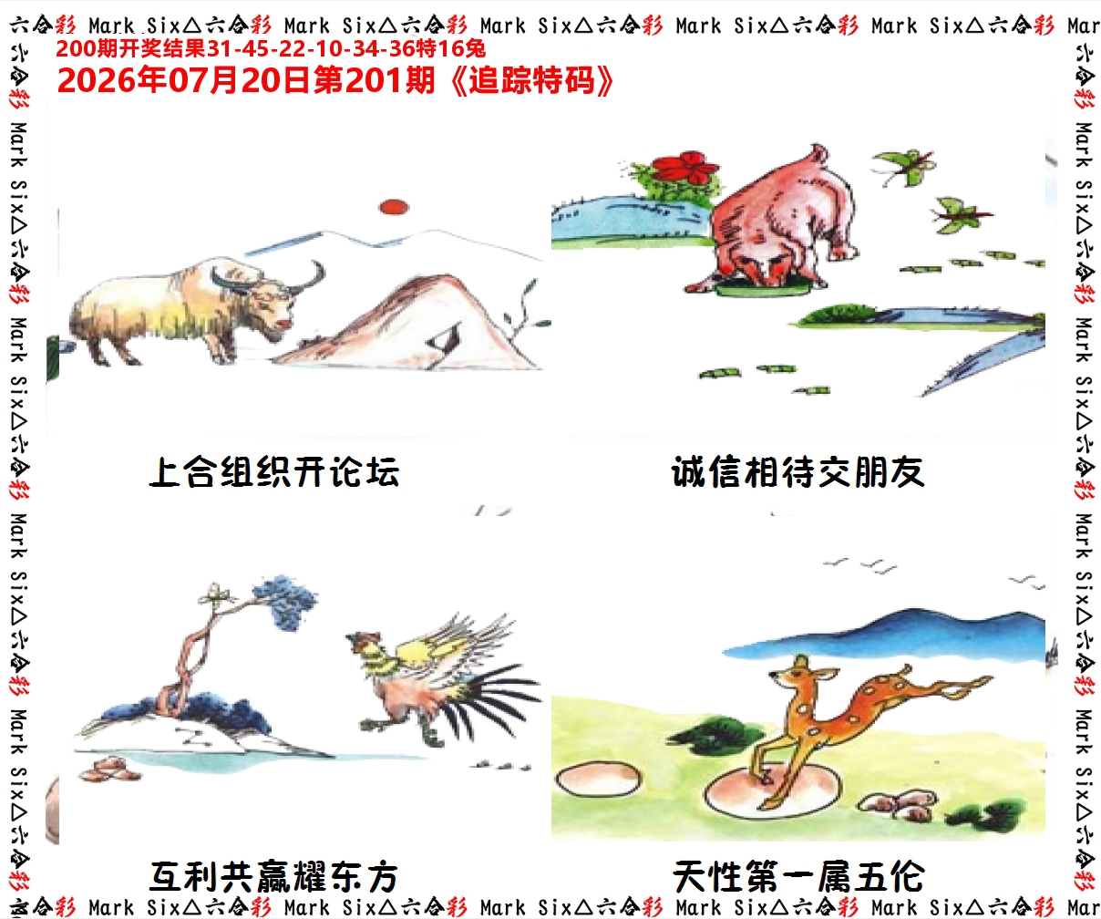 追踪特码 第201期