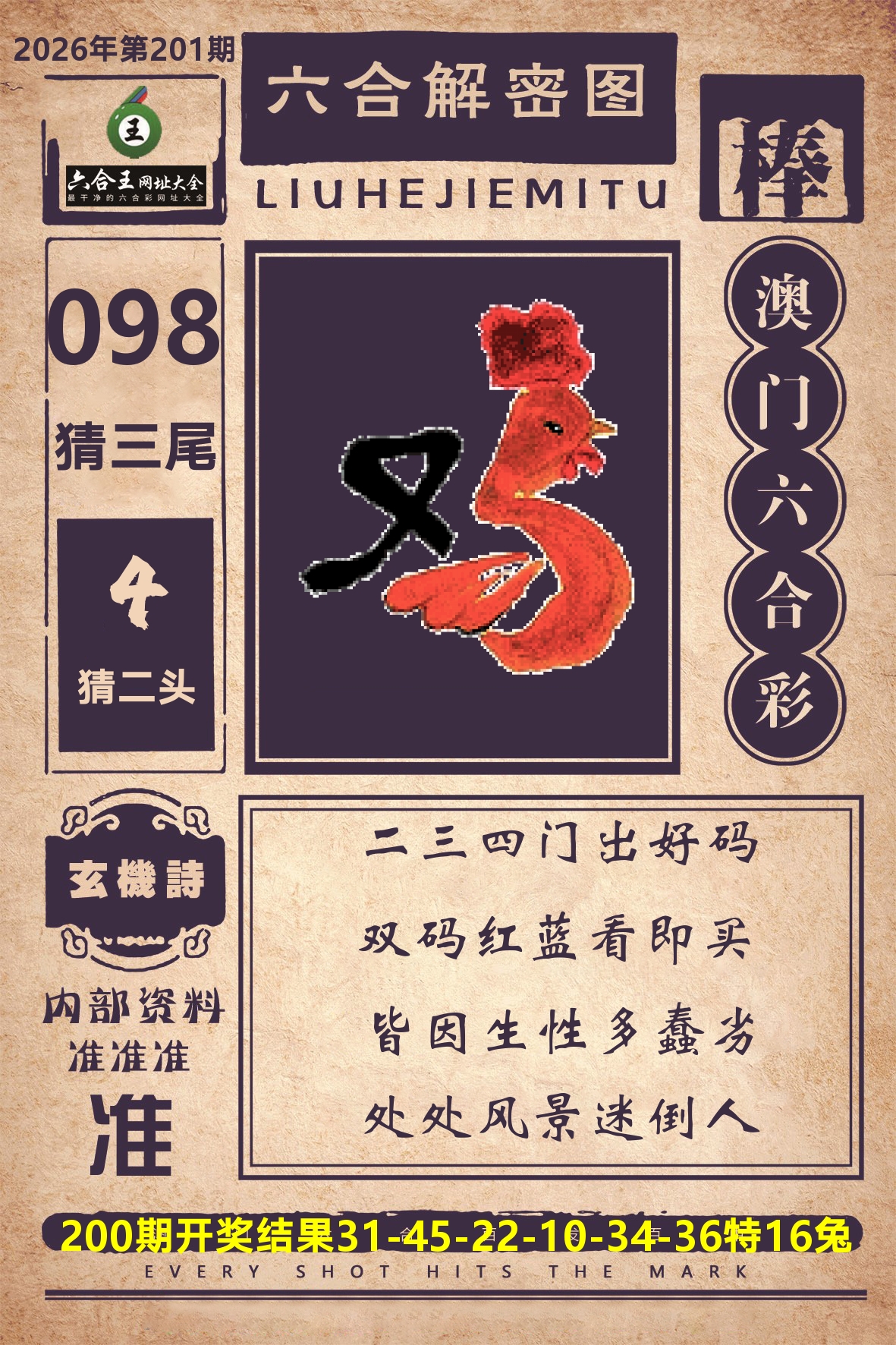 六合王六合解密 第201期