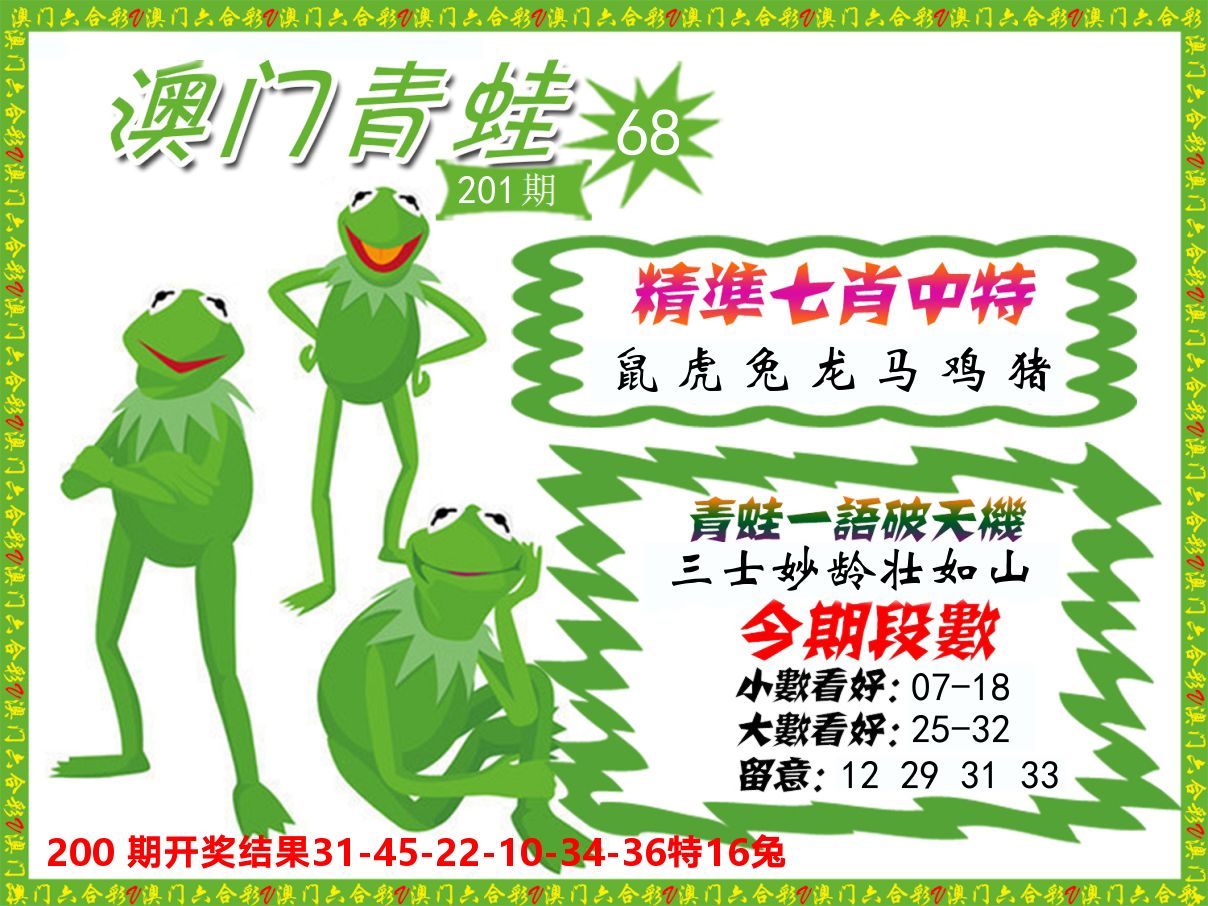 青蛙系列68 第201期