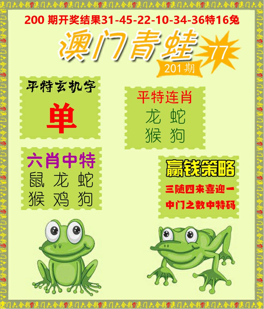 青蛙系列77 第201期