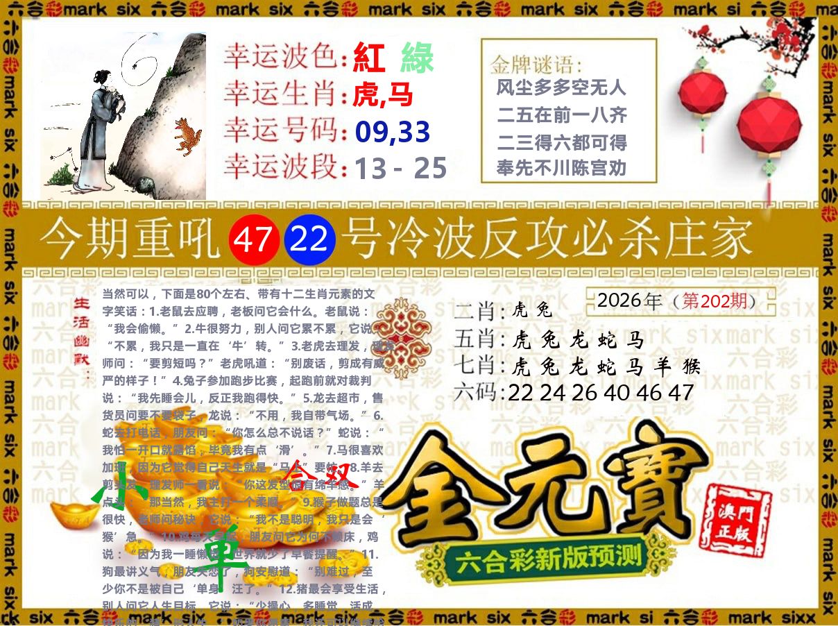 金元宝 第202期