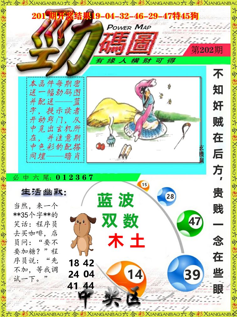 劲码图 第202期