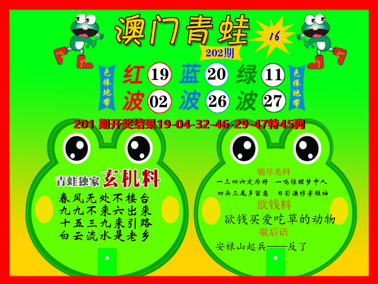 青蛙系列16 第202期