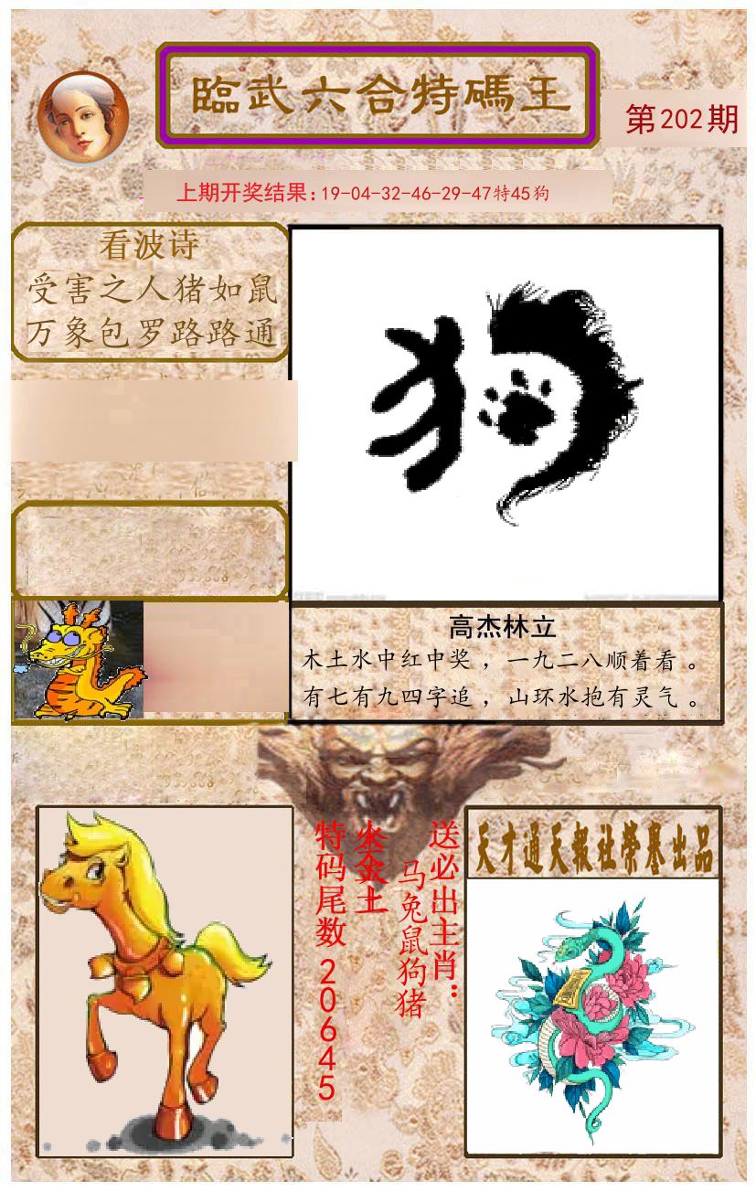 臨武六合特码王 第202期