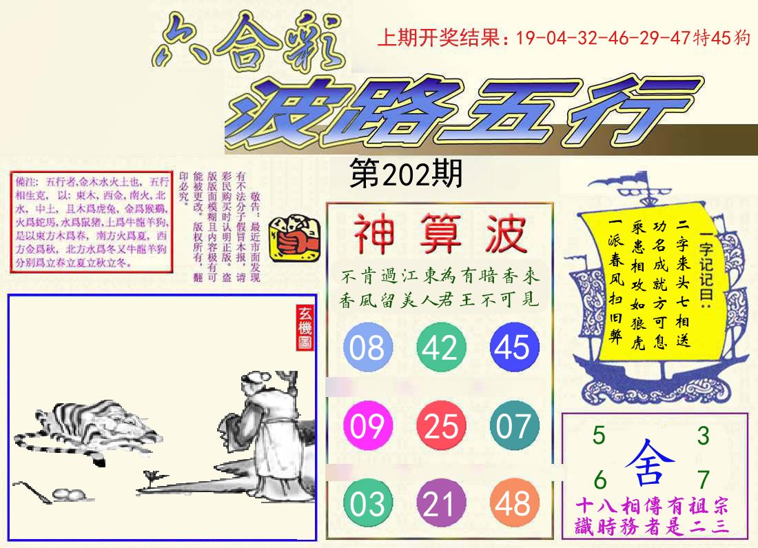 波路五行 第202期