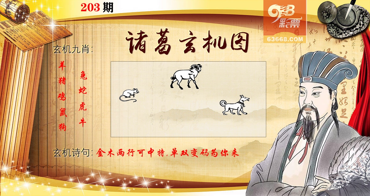 诸葛玄机图 第203期