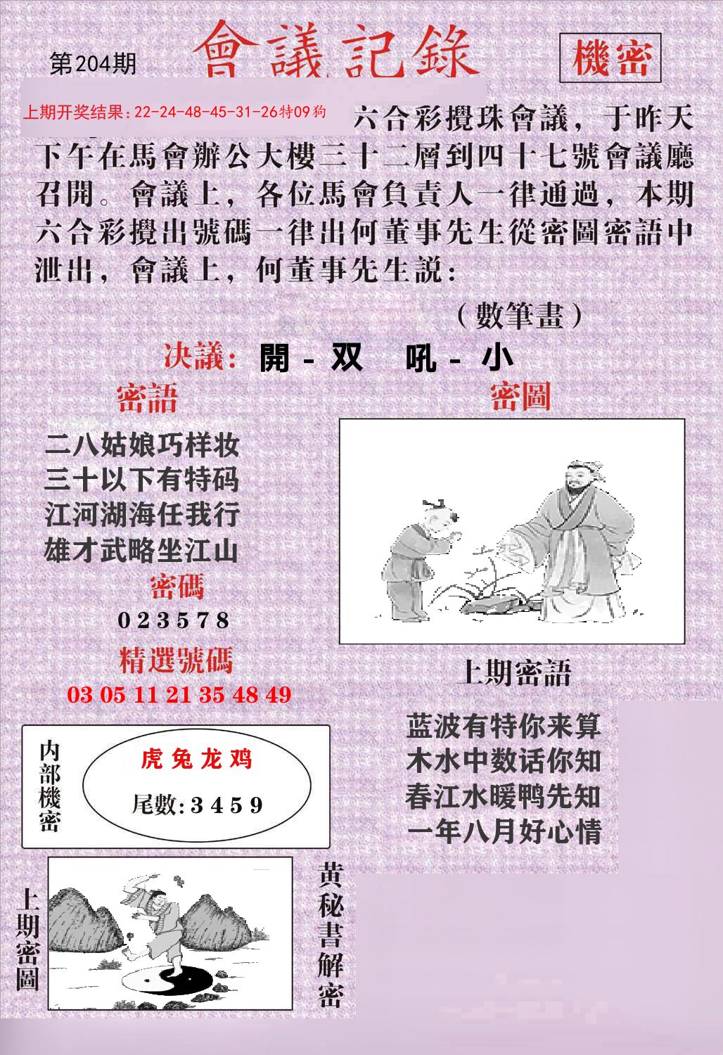 会议记录 第204期