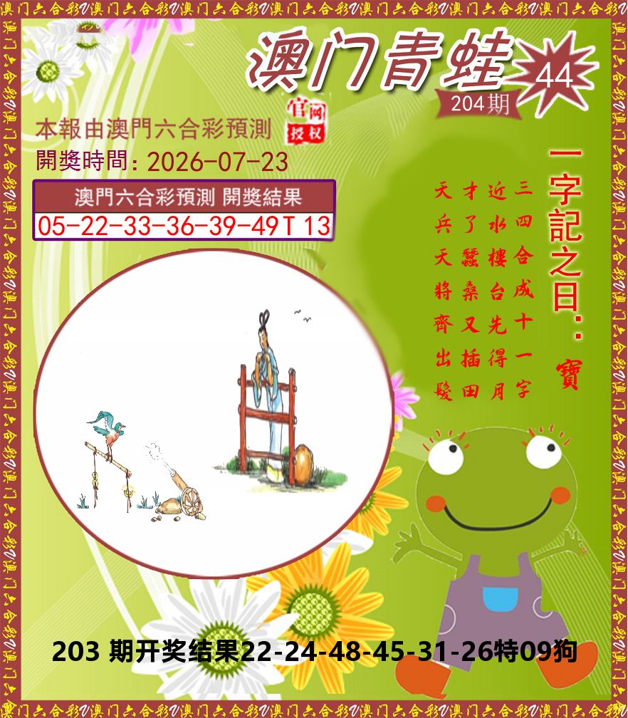 青蛙系列44 第204期