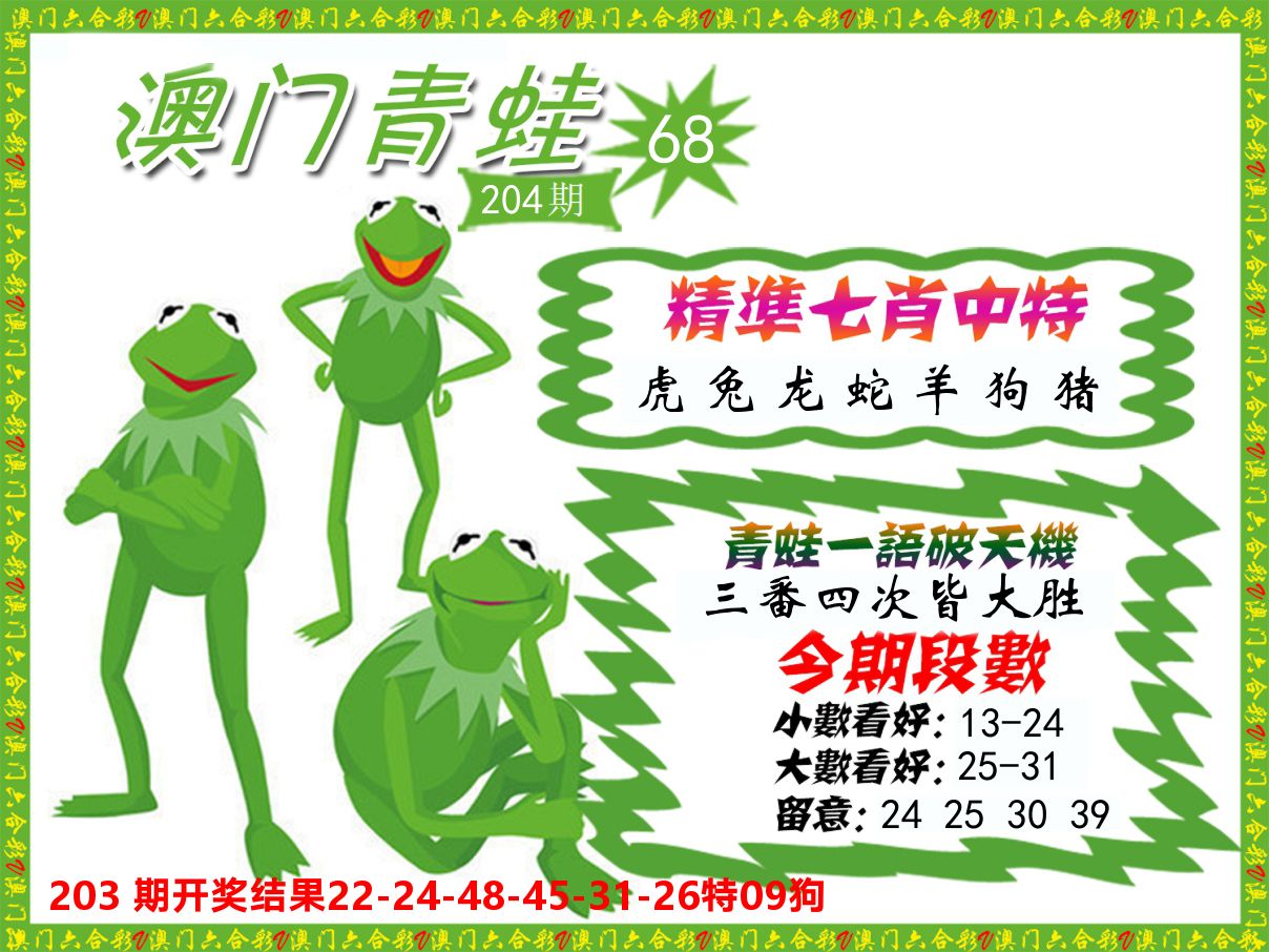 青蛙系列68 第204期