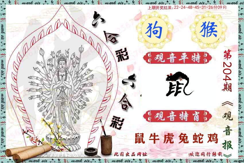 观音彩报 第204期