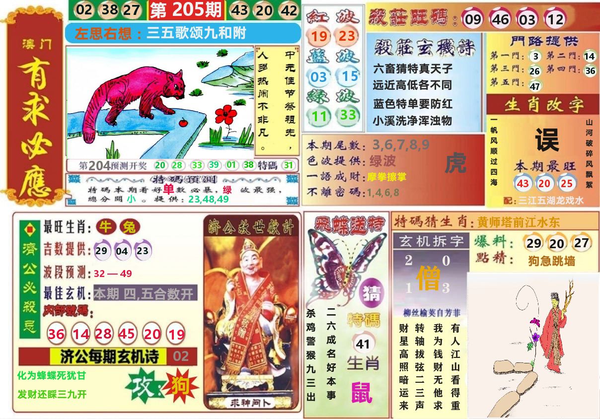 澳门有求必应 第205期