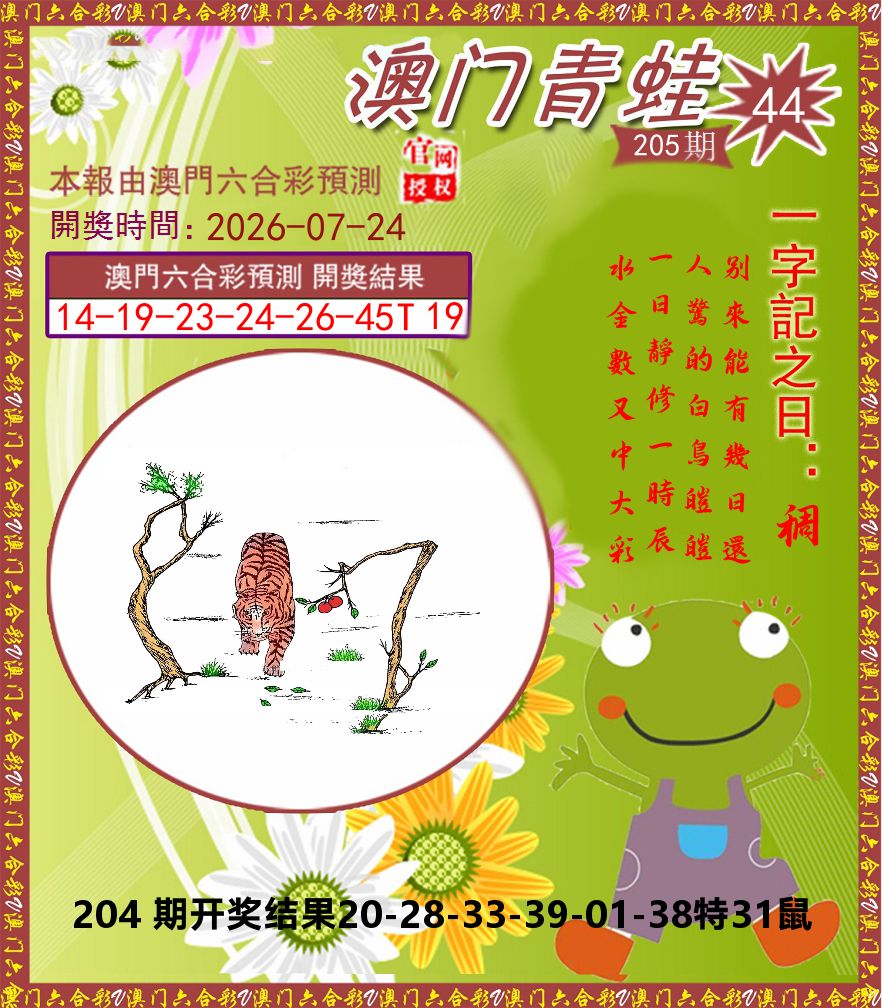 青蛙系列44 第205期