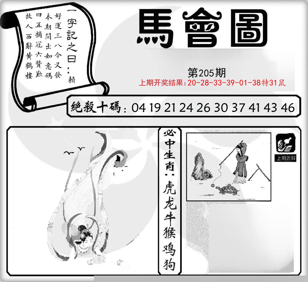 马会图 第205期