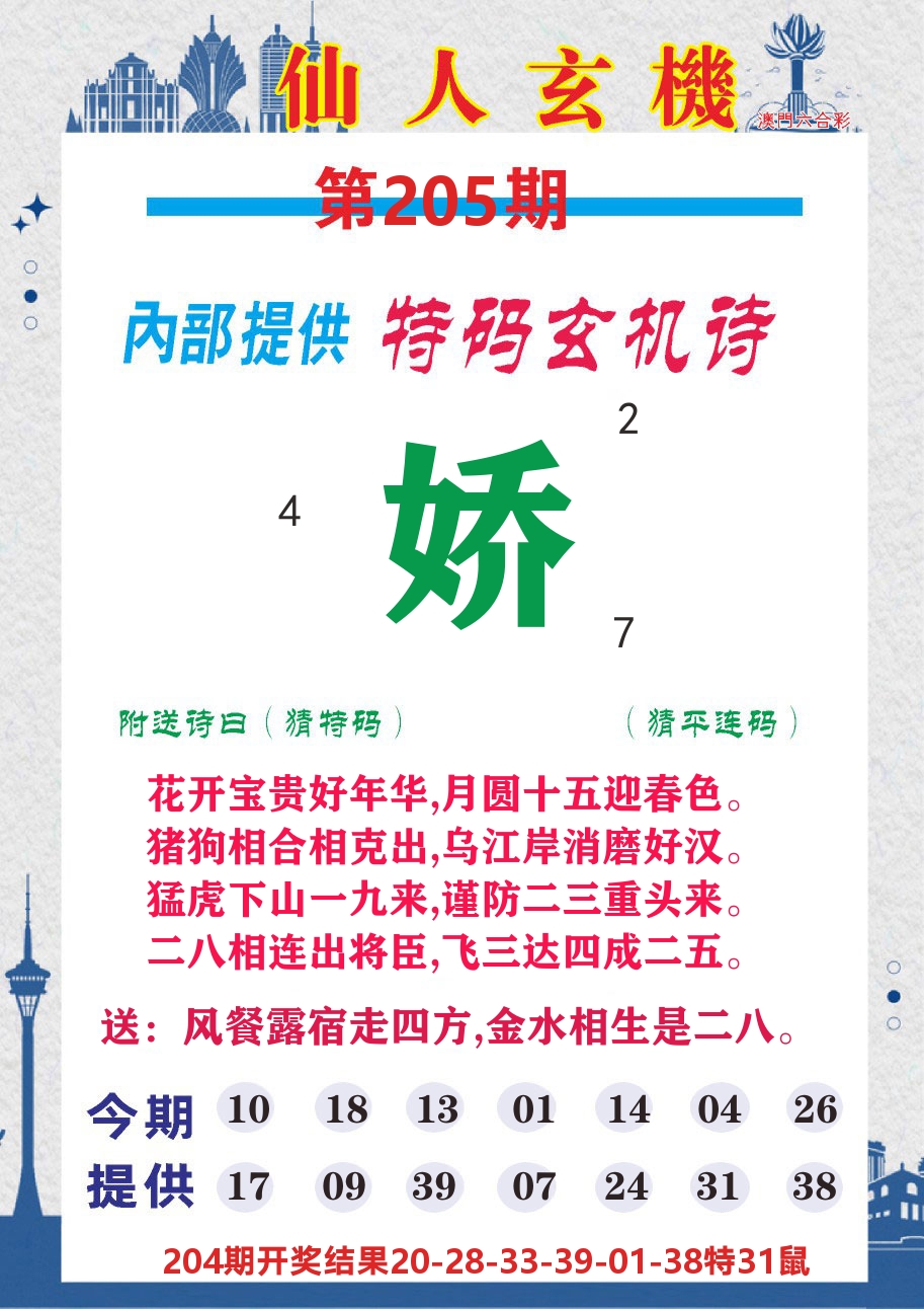 澳门钱多多D 第205期