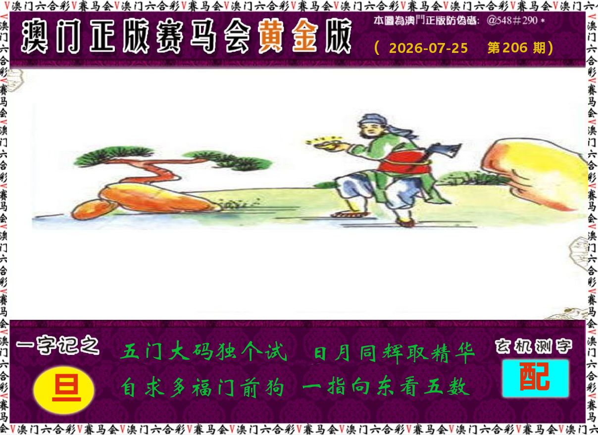 赛马会黄金版 第206期