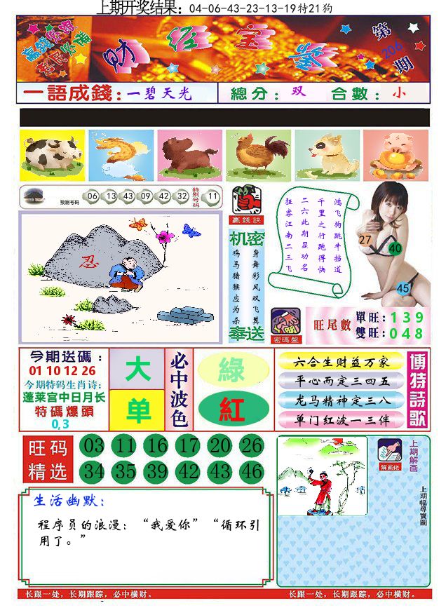 澳门财经宝鉴 第206期