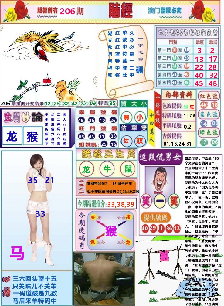 澳门赌经 第206期