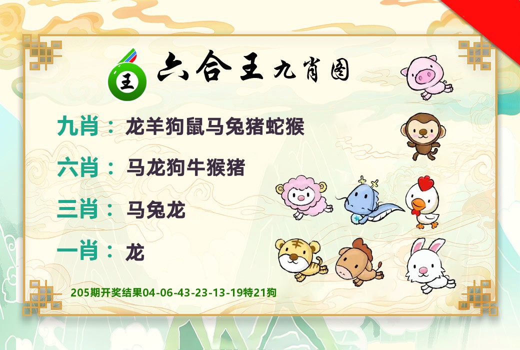 六合王九肖图 第206期