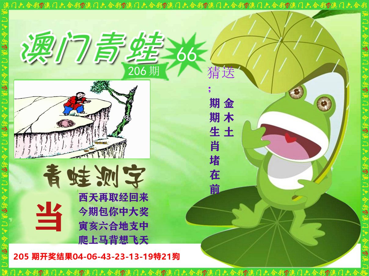 青蛙系列66 第206期