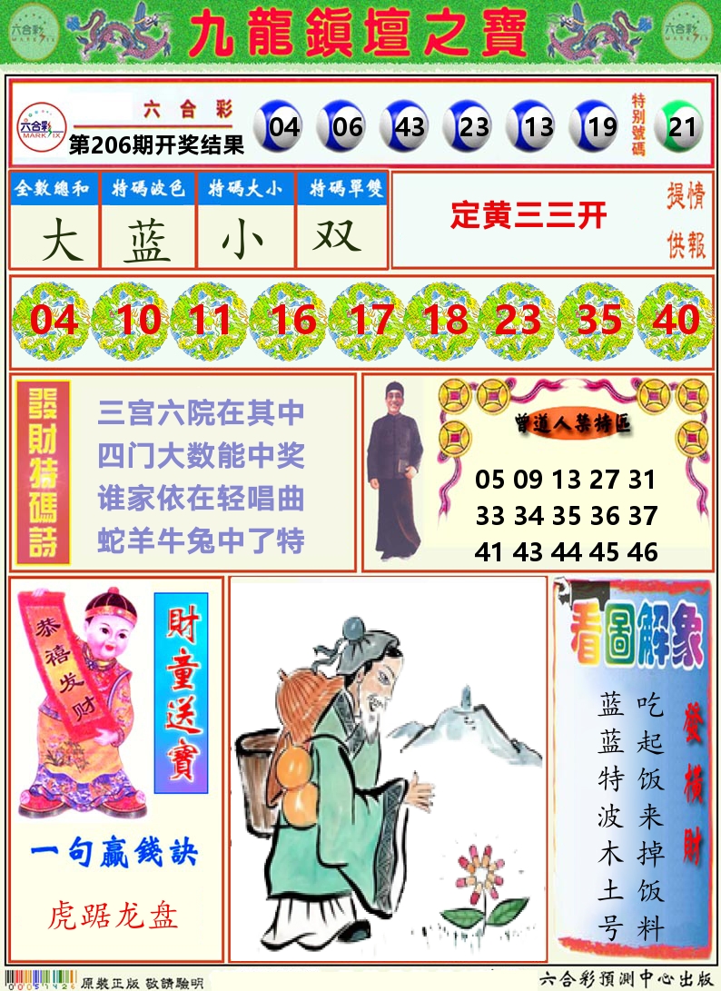 挂牌解特码A 第206期