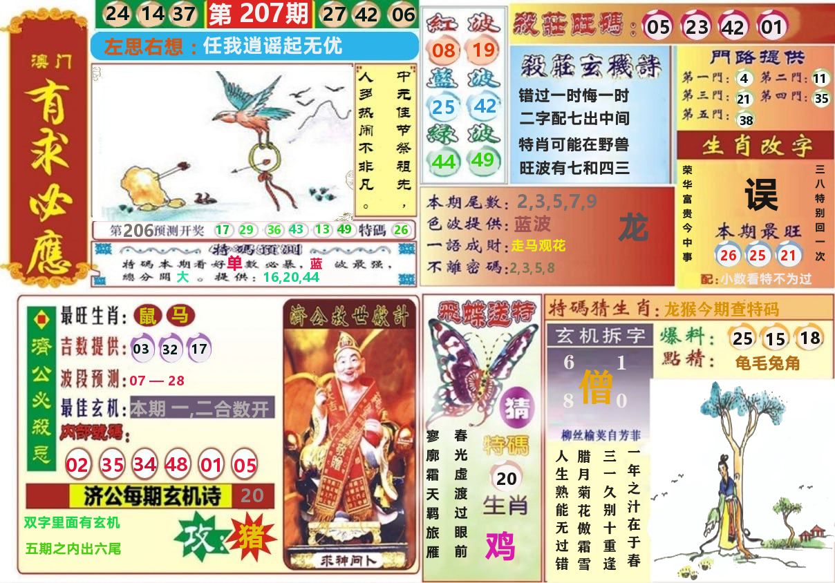 澳门有求必应 第207期