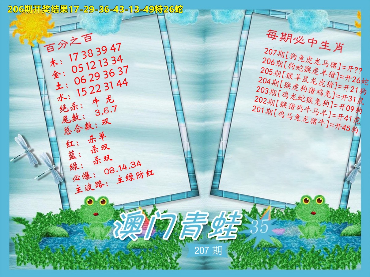 青蛙系列35 第207期