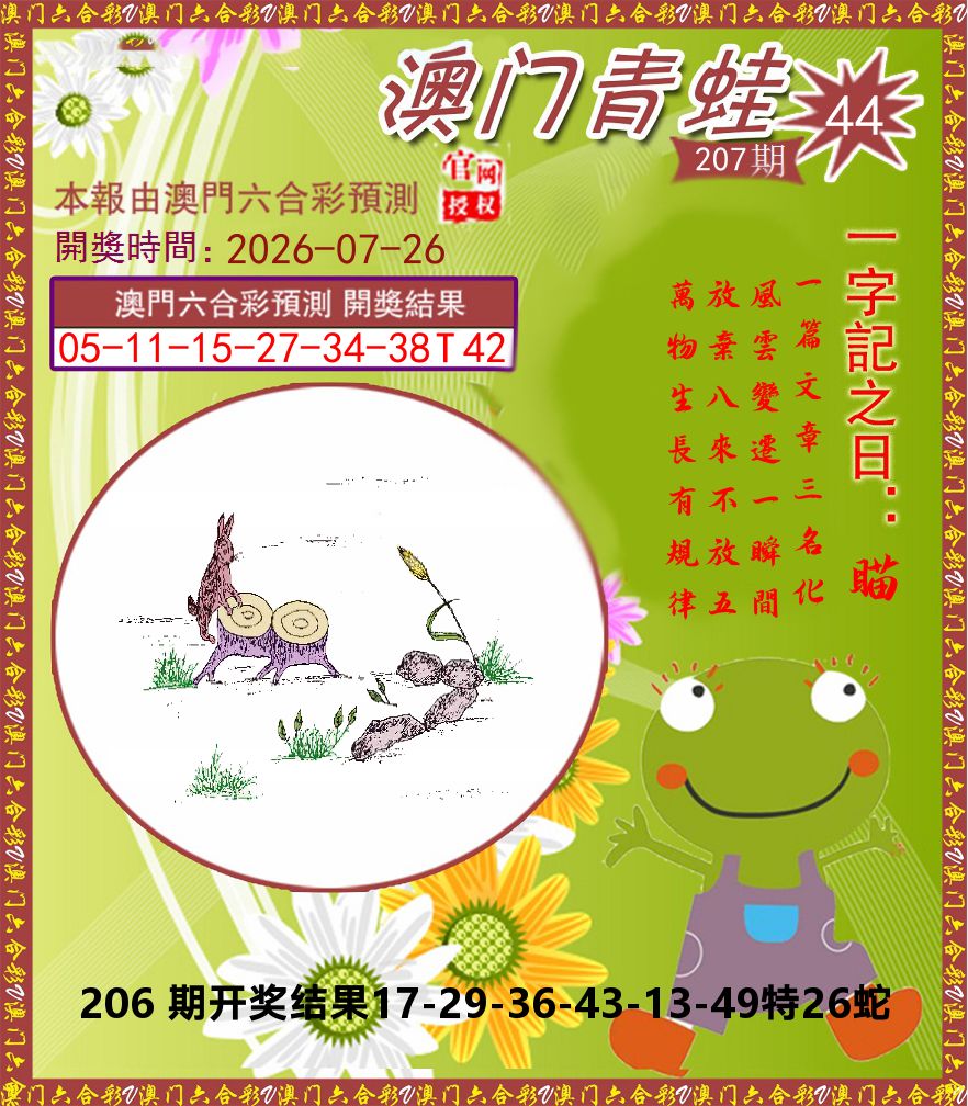 青蛙系列44 第207期