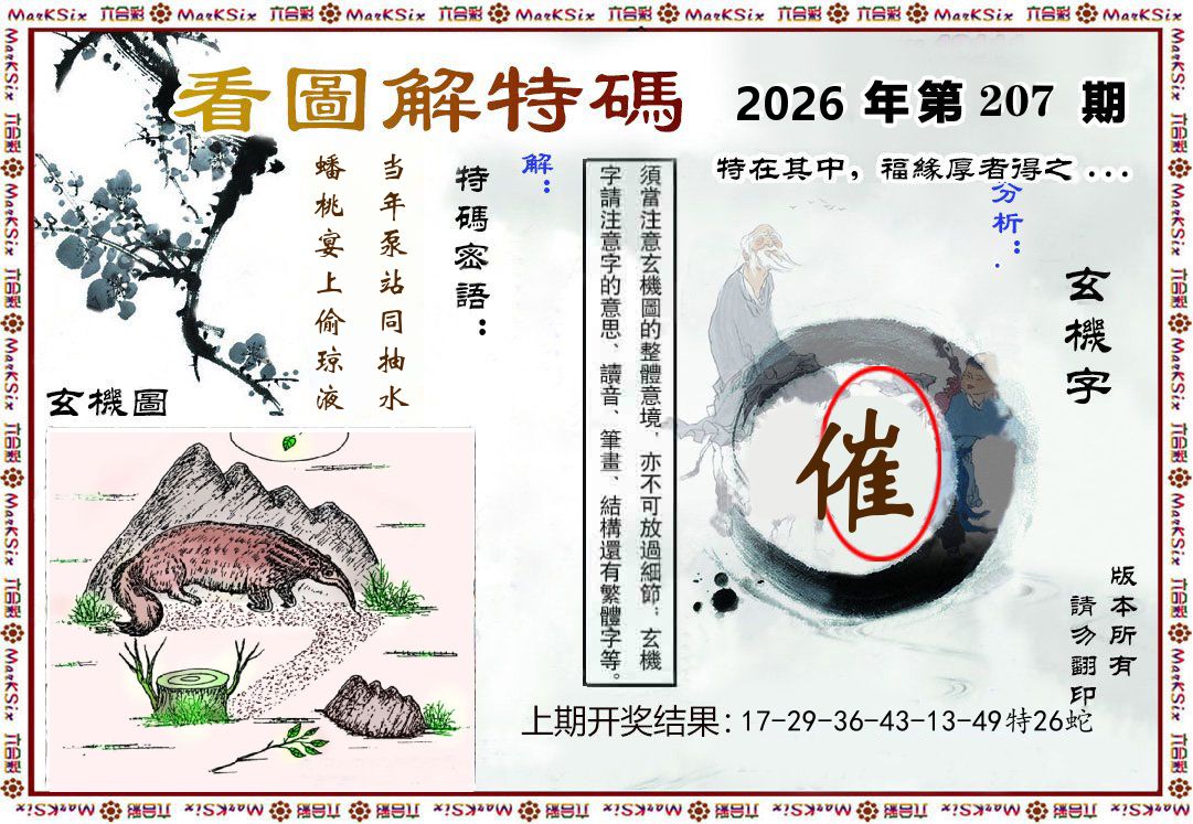看图解特码 第207期