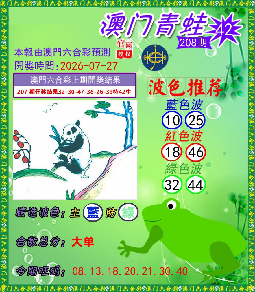青蛙系列42 第208期